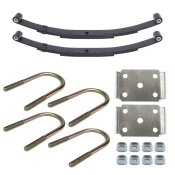 26" x 1 3/4" 3K 3L double eye spring kit for 3" tube with hardware