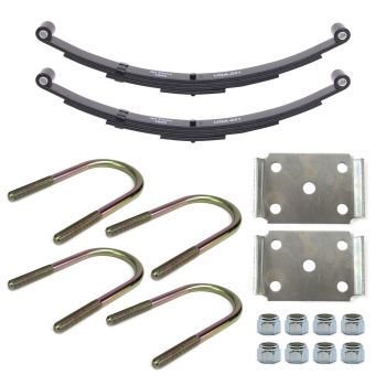 26" x 1 3/4" 4K 4L double eye spring kit for 3" tube with hardware