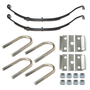 24 1/2" x 1 3/4" 1.6K 3L slipper spring kit for 2 3/8" tube with hardware