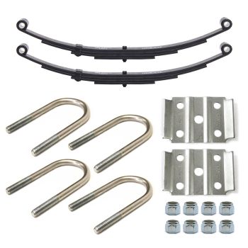 25 1/4" x 1 3/4" 3.6K 4L double eye spring kit for 2 3/8" tube with hardware