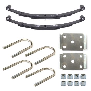25 1/4" x 1 3/4" 4K 3L double eye spring kit for 3" tube with hardware