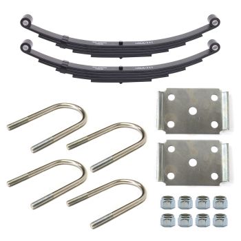 25 1/4" x 1 3/4" M.H. 6K 5L double eye spring kit for 3" tube with hardware