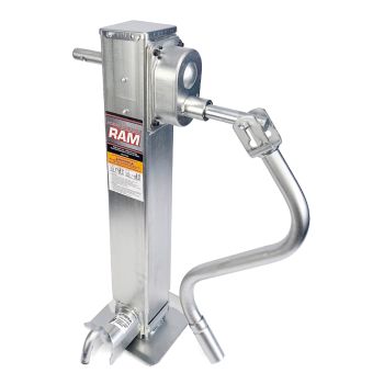 Vérin ajustable 12K 12 1/2" 2 vitesses zinc et tube carré 4" RAM