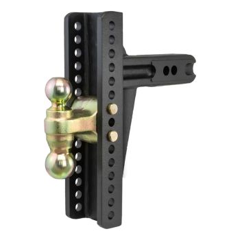 Barre d'accouplement 2 1/2" x 2 1/2" ajustable 20K avec boules 2" et 2 5/16" CURT