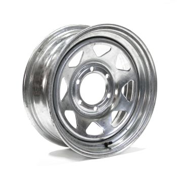 Jante 16" x 6" 6 trous 3300 lbs galvanisée