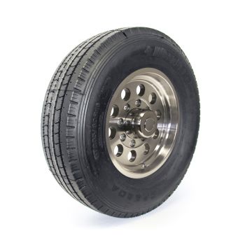 235/80R16 14 ply LRG 4080 lbs radial Westlake tire and 16" 8 holes aluminum modular rim