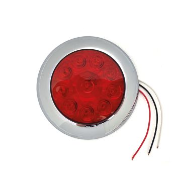 Lumière de position LED 4" rouge 10 diodes