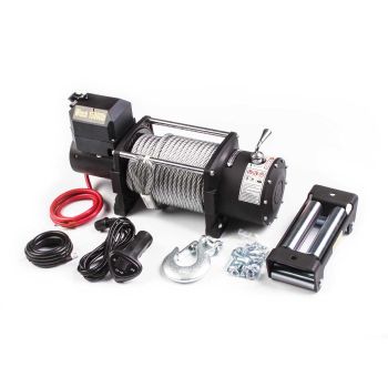 15K electric winch with wire remote control (92' steel cable) 15K electric winch with wire remote control (92' steel cable)