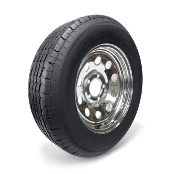 ST205/75R15 8 ply LRD 2150 lbs radial Westlake tire and 15" 5 holes chrome rim