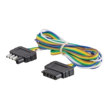 Connecteur plat 5 brins et fils 72" (remorque et auto) CURT