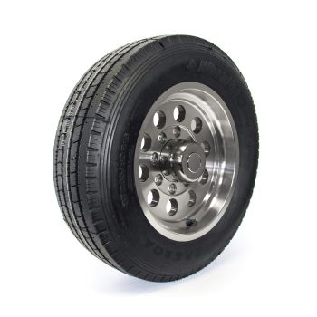 235/80R16 14 ply LRG 4080 lbs radial Westlake tire and 16" 8 holes aluminum modular rim