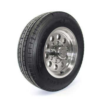 235/85R16 14 ply LRG 4400 lbs radial Westlake tire and 16" 8 holes aluminum modular rim