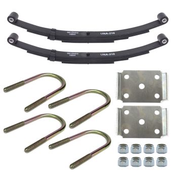 25 1/4" x 1 3/4" 5K 4L double eye spring kit for 3" tube with hardware