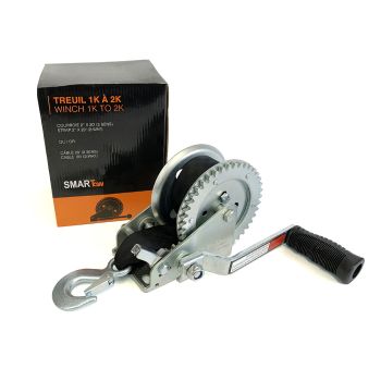 1K 2-way trailer winch with 2" x 20' strap SMARTOW 1K 2-way trailer winch with 2" x 20' strap SMARTOW
