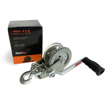 1.2K 2-way trailer winch with 20' cable SMARTOW 1.2K 2-way trailer winch with 20' cable SMARTOW