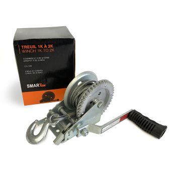 1.4K 2-way trailer winch with 20' cable SMARTOW 1.4K 2-way trailer winch with 20' cable SMARTOW