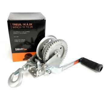 1.6K 2-way trailer winch with 20' cable SMARTOW 1.6K 2-way trailer winch with 20' cable SMARTOW