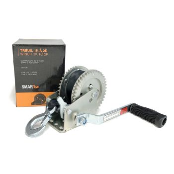 2K 2-way trailer winch with 2" x 20' strap SMARTOW