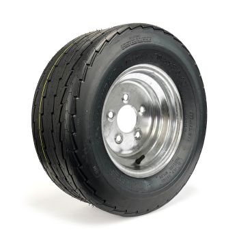 20.5" x 8" x 10" 6 ply LRC 1105 lbs Hakuba tire and 10" 5 holes galvanized rim 20.5" x 8" x 10" 6 ply LRC 1105 lbs Hakuba tire and 10" 5 holes galvanized rim