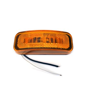 Lumière de gabarit LED 4" x 1 1/2" ambre 2 diodes (sans support) Lumière de gabarit LED 4" x 1 1/2" ambre 2 diodes (sans support)