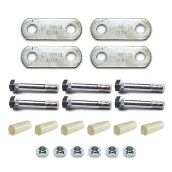 2K-3.5K single hardware with long shackle links, stover nuts and nylon bushings without hanger