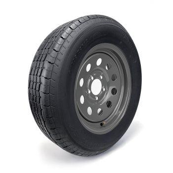 ST205/75R15 8 ply LRD 2150 lbs radial Westlake tire and 15" 5 holes grey rim
