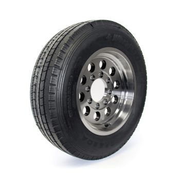 Pneu radial 235/80R16 14 plis LRG 4080 lbs Westlake et jante 16" 8 trous modulaire aluminium