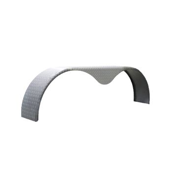 Aile double 10 3/4" x 72" acier strié 14 GA (jante 16")