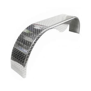 Aile double 10 3/4" x 72" aluminium strié 0,090 (jante 16")