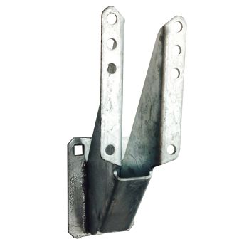Galvanized bracket for 4 and 5 holes spare rim with bolts