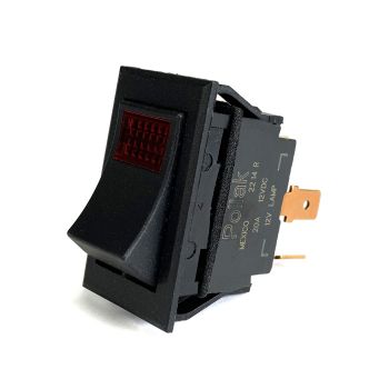 20A 2 positions and 3 blades with red pilot light rocker switch TECHSPAN