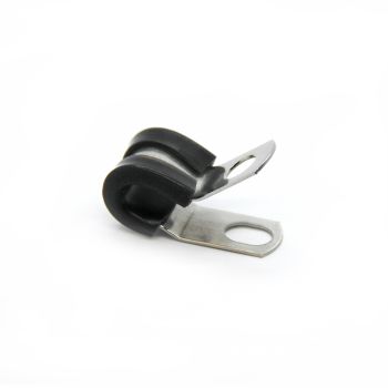 1/4" x 1/2" rubber insulated steel clamp (10) TECHSPAN