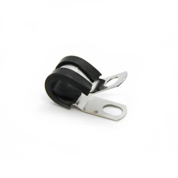 3/8" x 1/2" rubber insulated steel clamp (10) TECHSPAN