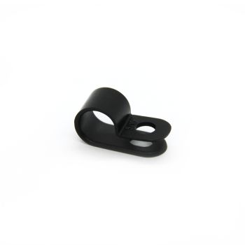 3/8" x 5/16" black nylon cable clamp (100) TECHSPAN