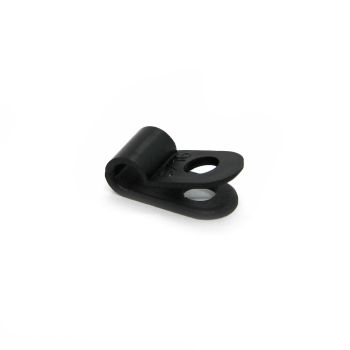 3/8" x 3/16" black nylon cable clamp (100) TECHSPAN