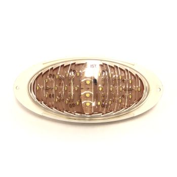 6" x 3" 28 diodes 2 wires clear LED backup light