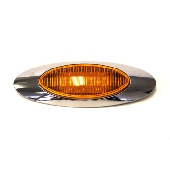 6 3/4" x 2 1/4" 16 diodes amber LED clearance light (LU3691 connector not included) 6 3/4" x 2 1/4" 16 diodes amber LED clearance light (LU3691 connector not included)