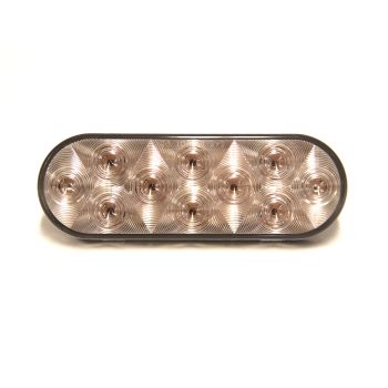 Lumière de position LED 2 1/4" x 6 1/2" claire 10 diodes ambres
