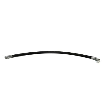 Boyau hydraulique 30" 1 côté droit et 1 côté 90° long Boyau hydraulique 30" 1 côté droit et 1 côté 90° long