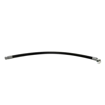 Boyau hydraulique 30" 1 côté droit et 1 côté 90° Boyau hydraulique 30" 1 côté droit et 1 côté 90°