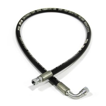 48" hydraulic hose 90° elbow