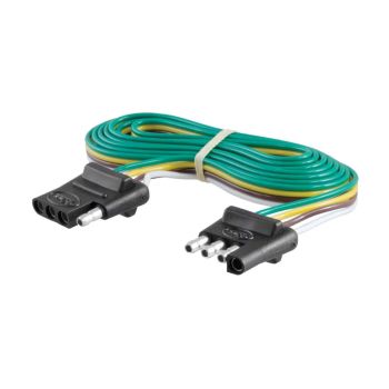 Connecteur plat 4 brins et fil 72" (auto et remorque) CURT