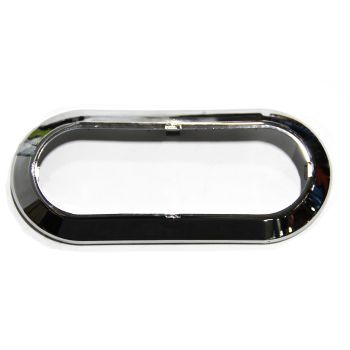 6 1/2" chrome oval flange cover 6 1/2" chrome oval flange cover