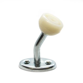 Arrêt de porte courbé zinc 3" avec butoir