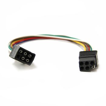 Connecteur carré 6 brins 18 GA et fil 12" SMARTOW