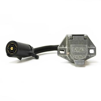 7-way flat (car) to 7-way round (trailer) RV blade adapter SMARTOW