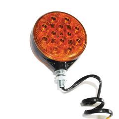 4 3/4" x 4 1/3" x 1 4/5" 12 diodes 2 sides amber LED tail light