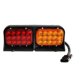 11 5/8" x 2 7/8" x 4 1/2" RH amber and red 2 sides LED tail light