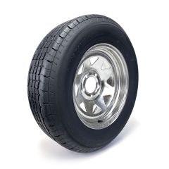 Pneu radial ST205/75R15 8 plis LRD 2150 lbs Westlake et jante 15" 5 trous galvanisée