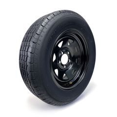 ST205/75R15 8 ply LRD 2150 lbs radial Westlake tire and 15" 5 holes black rally rim